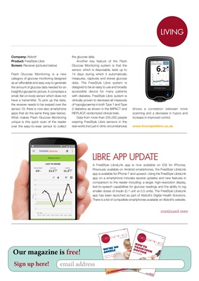 Abbott Freestyle Libre, Flash Glucose Monitoring, blood testing without lancets