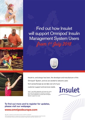 Omnipod Insulet insulin pump with insulin pods