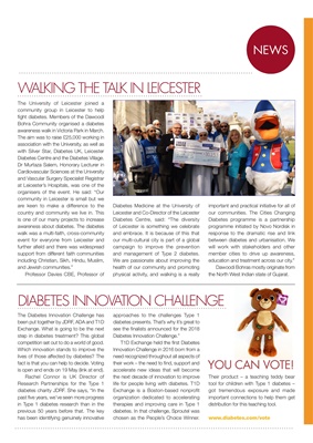 Leicester Diabetes Centre, JDRF, Rachel Connor JDRF, T1Exchange