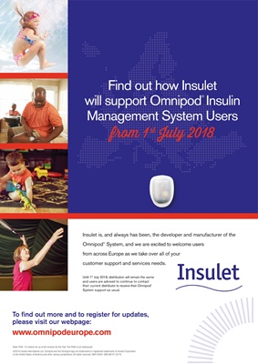 Omnipod Insulet insulin pump with insulin pods