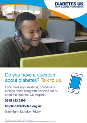 Diabetes UK helpline