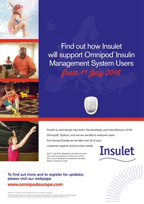 Omnipod Insulet insulin pump with insulin pods