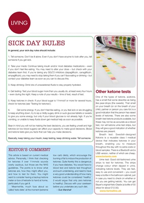 diabetes and ketones, diabetic sick day rules, DKA