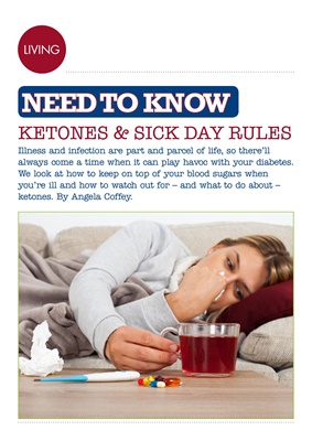 diabetes and ketones, diabetic sick day rules, DKA