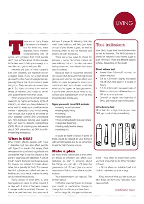 diabetes and ketones, diabetic sick day rules, DKA