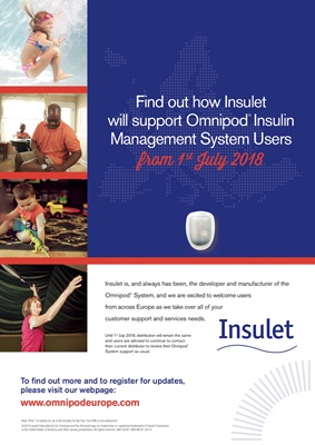 Omnipod Insulet insulin pump with insulin pods