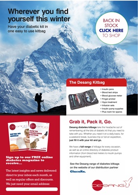 Desang diabetes kitbags, free online diabetes magazine, diabetic kit