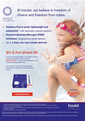 Omnipod Insulet insulin pump with insulin pods, podders