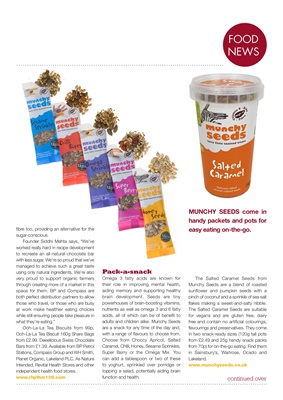 Diabetes food news, desang diabetes magazine, munchy seeds