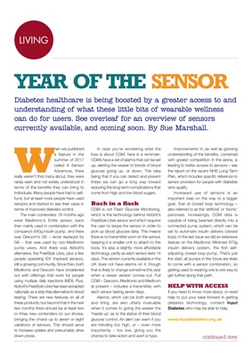 Desang magazine overview of CGM sensor technologies