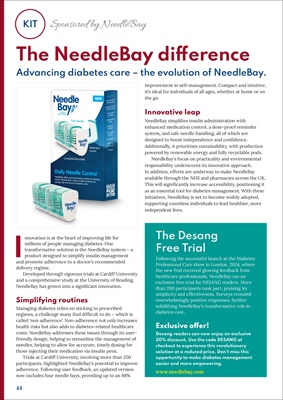 Diabetes kit, diabetes management equipment, diabetes technology, diabetes devices, Needlebay