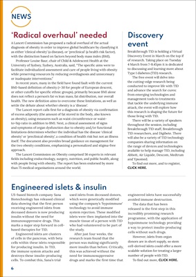 Desang diabetes magazine, diabetes news