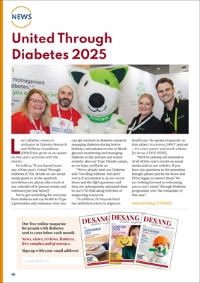 Desang diabetes magazine, diabetes news