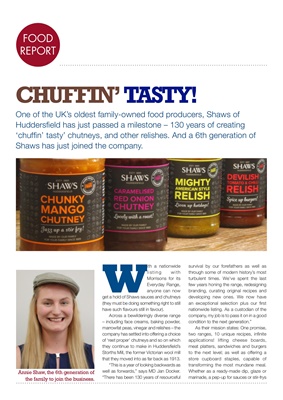 diabetes magazine, shaws of huddersfield chutneys