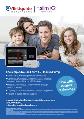 Air Liquide Healthcare UK Tandem t:slim insulin pump with Basal IQ