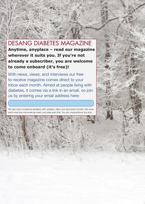 Desang Diabetes Magazine free to subscribe