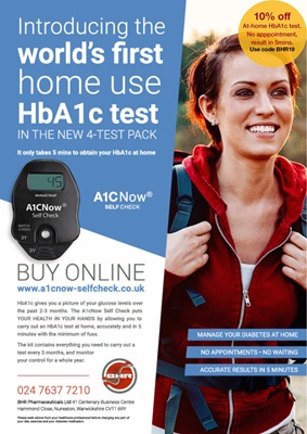 Home test HbA1c, A1C Now Self-Check