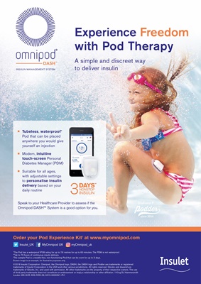 Insulet Omnipod DASH insulin pump with insulin pods, podders, Omnipod DASH Personal Diabetes Manager