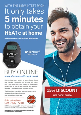 Home test HbA1c, A1C Now Self-Check