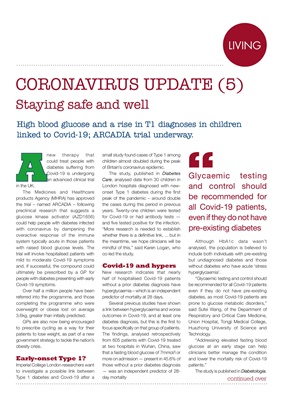 Desang diabetes magazine, diabetes news, diabetes and Covid-19