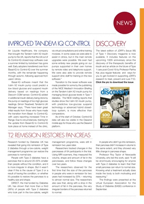 Desang diabetes magazine diabetes news, Tandem Control IQ