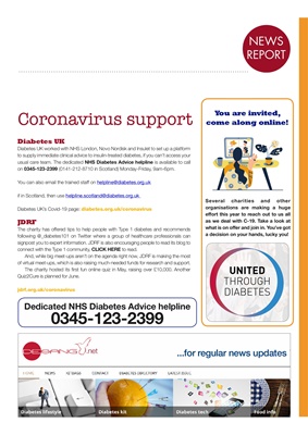 Diabetes and coronovirus Desang Diabetes Magazine, resources covid-19 and diabetes