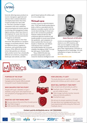 medical sensors, medical cgm, idtechex, hypo metrics