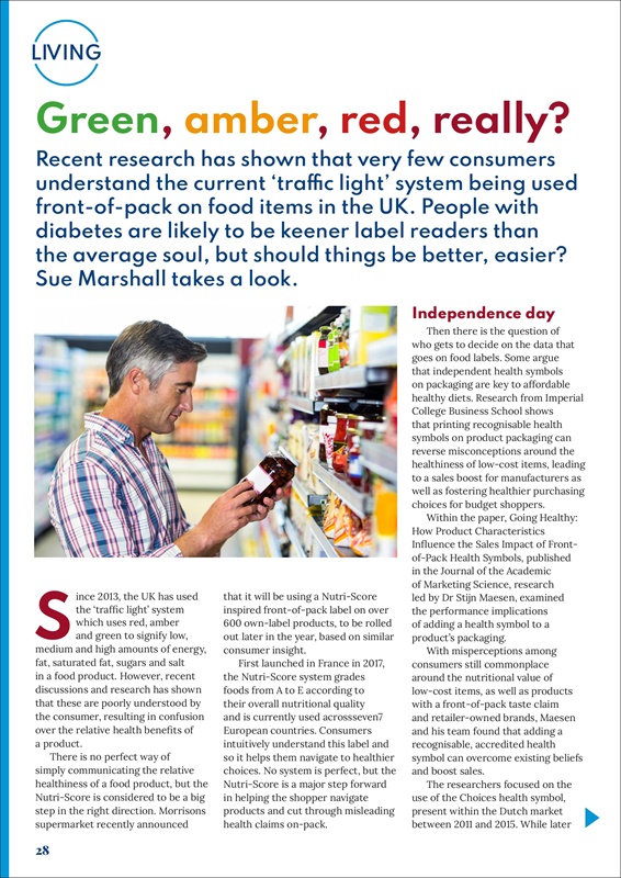 Desang diabetes magazine diabetes diet, traffic light food labelling, NutriScore food label