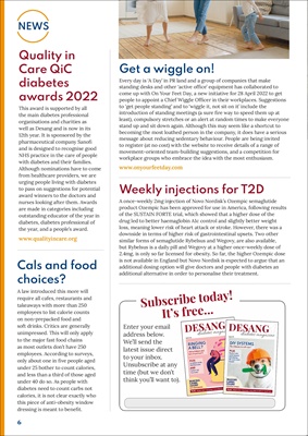 Desang diabetes magazine, diabetes news