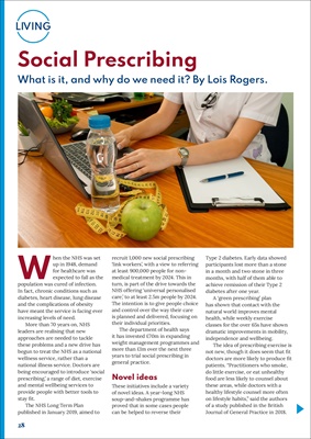 Desang Diabetes magazine article on social prescribing