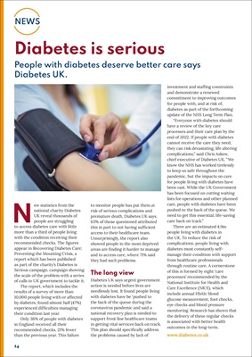 Diabetes UK diabetes is serious campaign