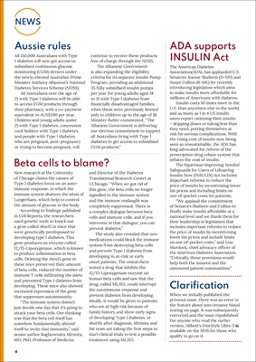 Desang diabetes magazine, diabetes news, beta cells, Abbott FreeStyle LIbre 3, FSL3