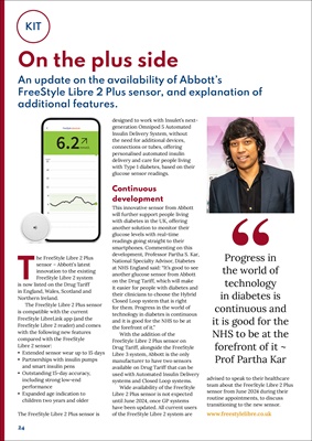 Abbott FreeStyle Libre 2 Plus, Flash Glucose Monitoring, FSL2+