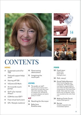 Desang diabetes, magazine diabetes information, Sue Marshall diabetes