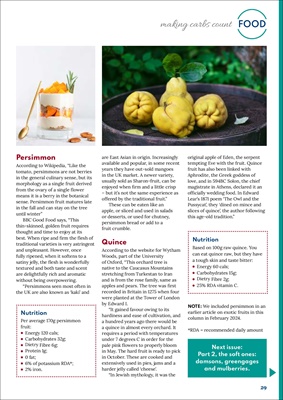 Making Carbs Count, Carbohydrate counting for diabetes, Desang diabetes magazine