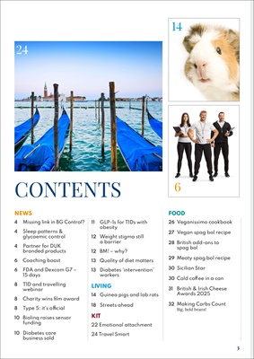 Desang diabetes, magazine diabetes information, Sue Marshall diabetes
