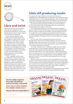 Desang diabetes magazine, diabetes news
