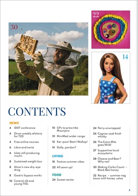Desang diabetes, magazine diabetes information, Sue Marshall diabetes