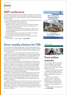Desang diabetes magazine, diabetes news