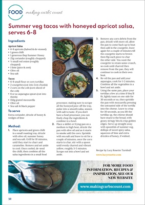 Making Carbs Count, Carbohydrate counting for diabetes, Desang diabetes magazine
