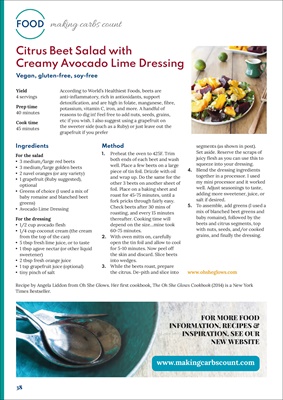 Making Carbs Count, Carbohydrate counting for diabetes, Desang diabetes magazine
