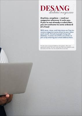Desang Diabetes Magazine, free diabetes magazine, living with diabetes