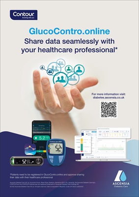 Ascensia GlucoContro diabetes blood test result sharing software