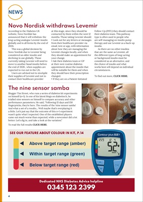 Desang diabetes magazine, diabetes news