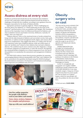 Desang diabetes magazine, diabetes news