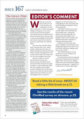 Desang diabetes, magazine diabetes information, Sue Marshall diabetes