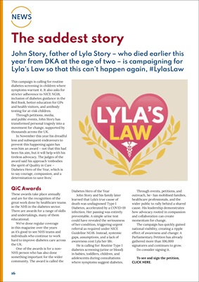 Desang diabetes magazine, diabetes news