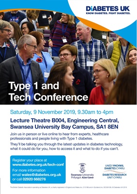 Diabetes UK Swansea Type 1 Tech conference November 2019