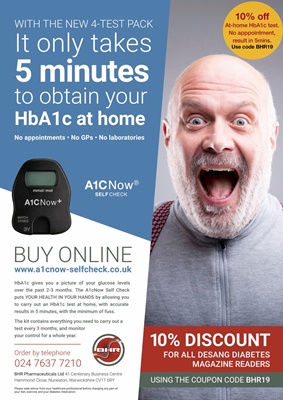 Home test HbA1c A1C Now
