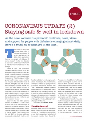 diabetes and coronavirus and Covid-19